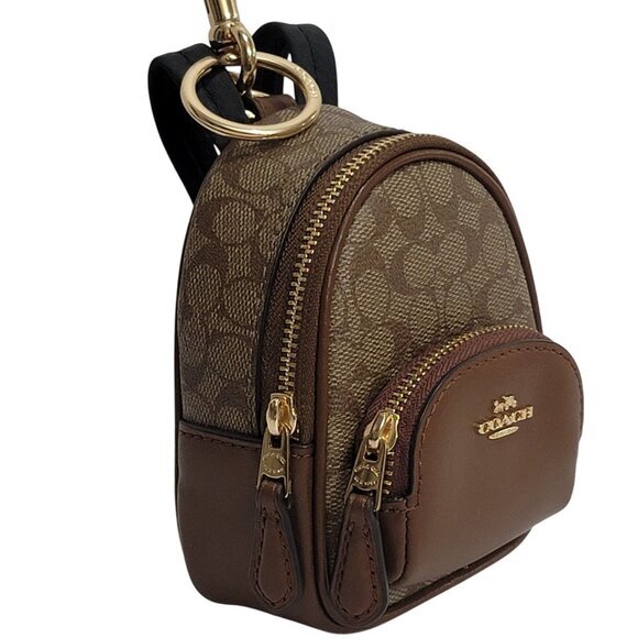 Coach Mini Backpack Bag Charm Key Ring - Picture 3 of 8